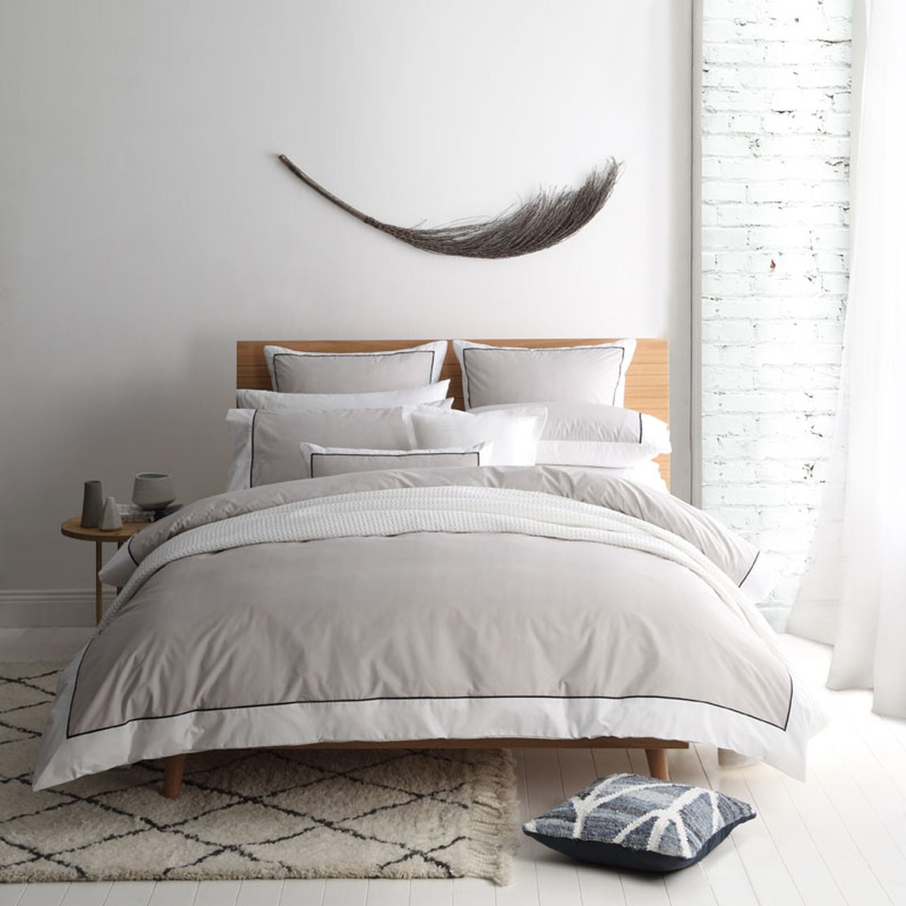 Essex Stone Queen Bed Quilt Cover Set