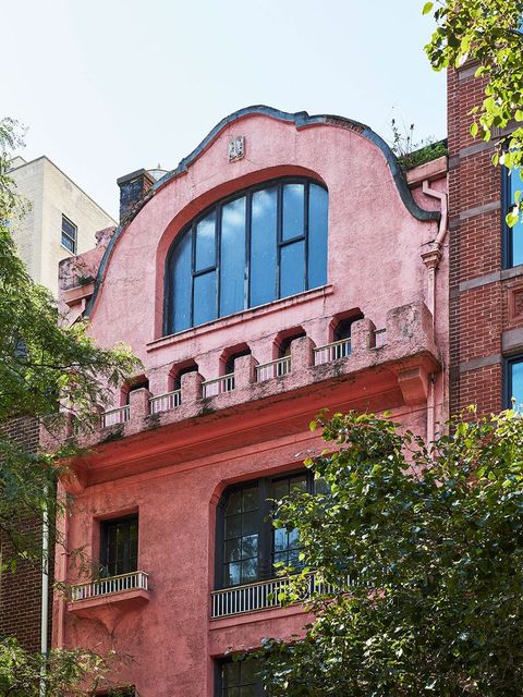 Brick, Architecture, House, Property, Brickwork, Building, Neighbourhood, Residential area, Urban area, Pink, 